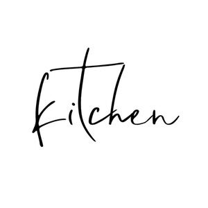 Modern Black Kitchen Wall Art